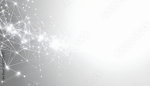 Fototapeta Naklejka Na Ścianę i Meble -  光に包まれたネットワークの広がりと未来