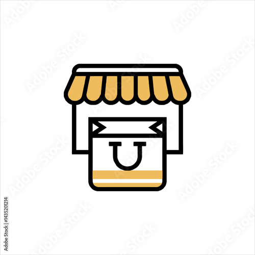 Online Storefront Marketplace Icon
