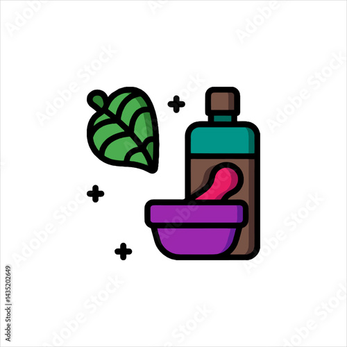 Herbal Mortar Pestle Icon