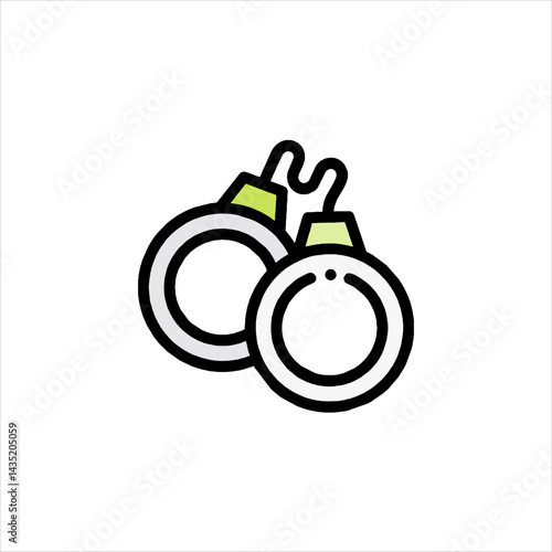 Handcuffs icon representing arrest control