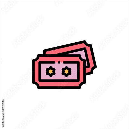 Money banknotes icon representing cash payment