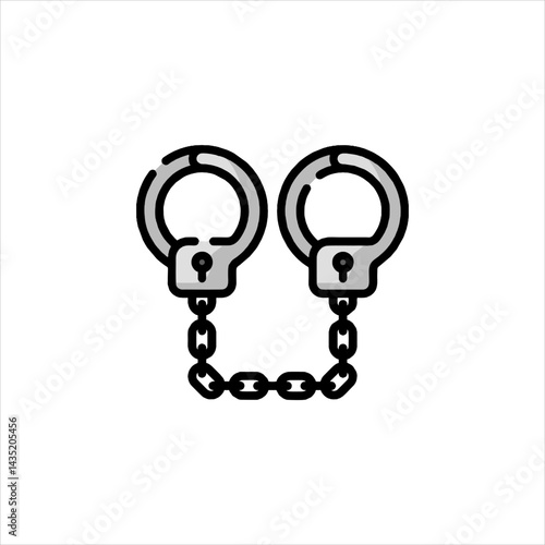 Handcuffs icon representing law enforcement restraint