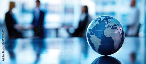 Global business dealings reflected in a corporate setting.