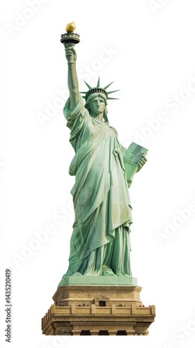 Wallpaper Mural Statue of Liberty Isolated on White Background Torontodigital.ca