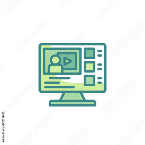 Online presentation on computer screen showing a speaker and agenda, representing a modern webinar or virtual meeting, conveying a professional and informative atmosphere.