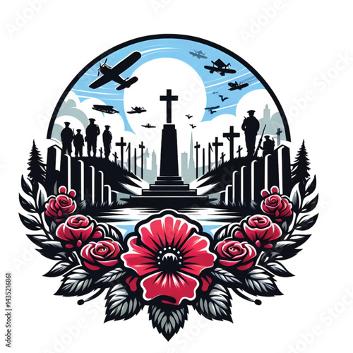 Remembrance Day Logo vector