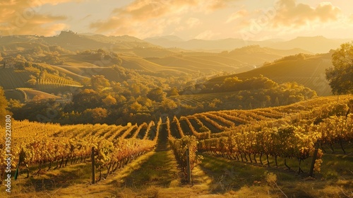 Golden Hour Vineyard