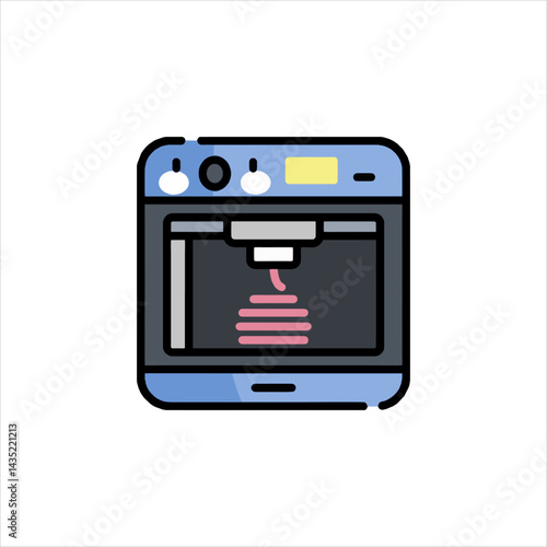 Modern 3d printer creating a pink object inside a transparent enclosure in a laboratory, showcasing technological advancement and innovation.