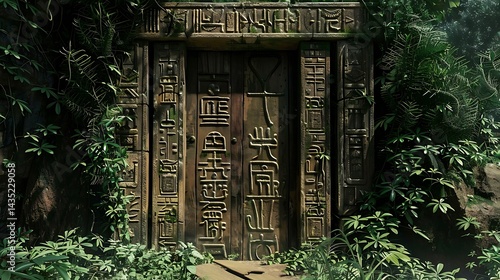 Ancient Jungle Temple Entrance
