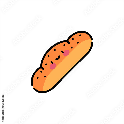 hot dog vector illustration
