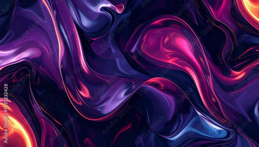 A mesmerizing modern wallpaper design featuring a repeating pattern of abstract fluid forms in deep, luxurious colors. A mesmerizing modern wallpaper design featuring a repeating pattern of abstract fluid forms in deep, luxurious colors.