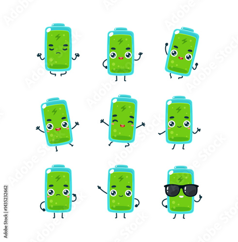 Set Mascot images of the Full Battery