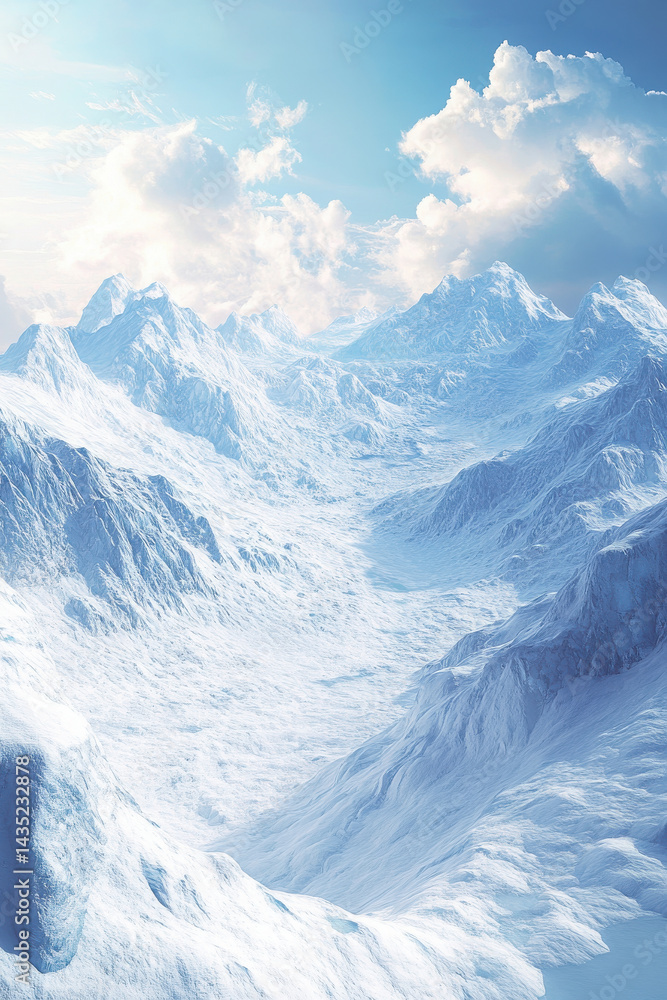 Obraz premium breathtaking view of glacial landscapes in northern latitudes showcasing beauty of nature.