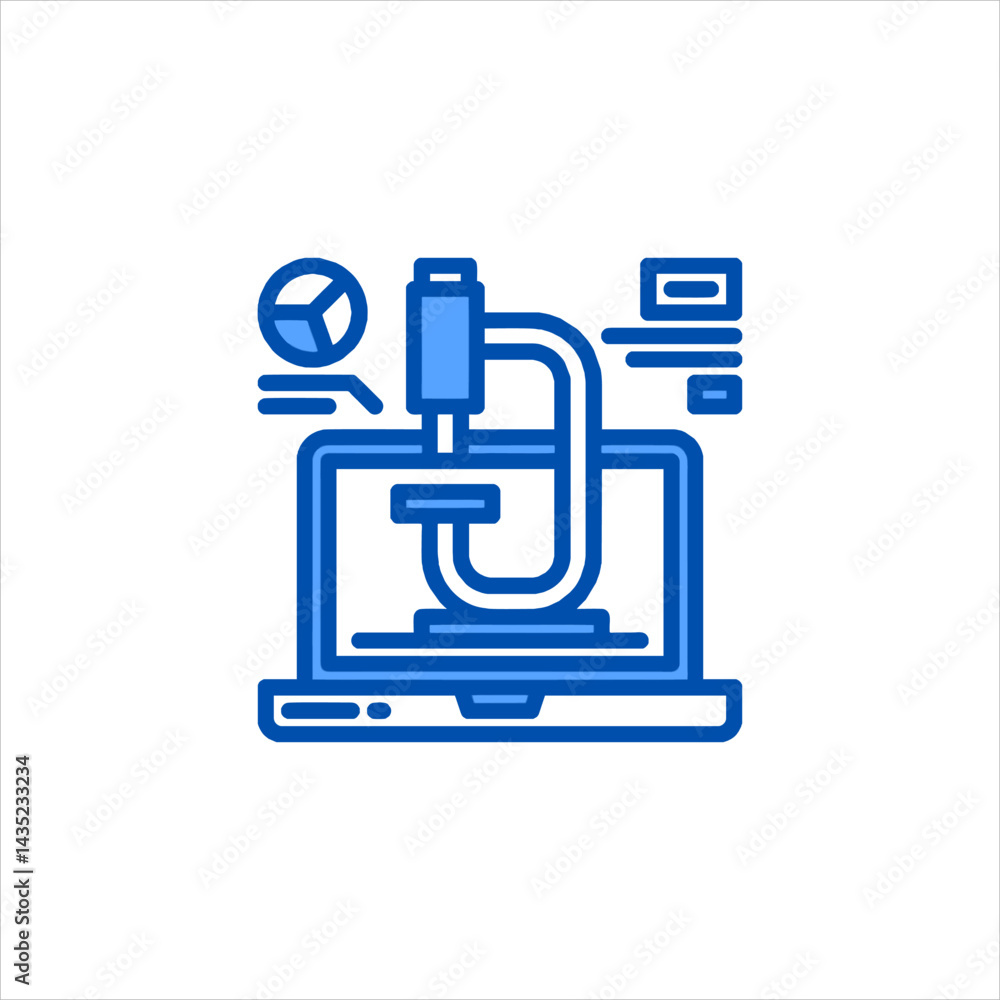 Obraz premium vector illustration of a computer