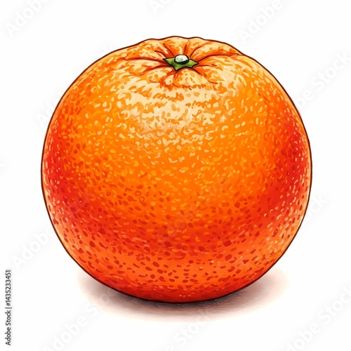 A juicy orange illustration