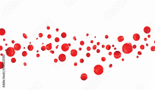 Red Blood Cell Stream: Microscopic View of Blood Flow

