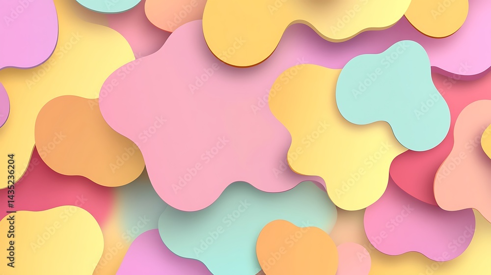 Pastel Blob Abstract Background. Pastel Blob Abstract Background.