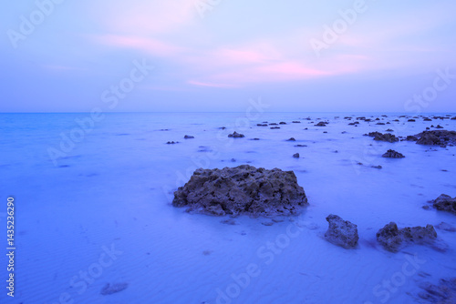 Photography A Rocky Beach photographed during Sunset (Havelock Island, Andaman, India)