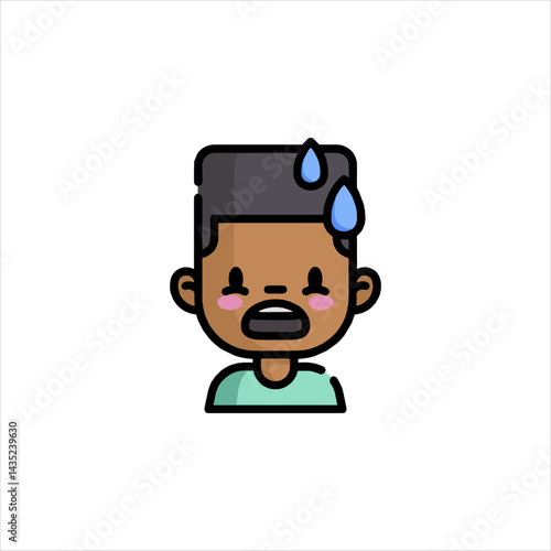 set of funny cartoon mechanic