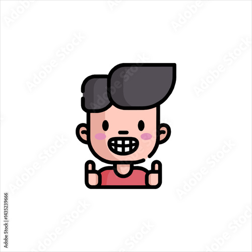 set of funny cartoon mechanic