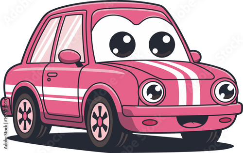 Cute and Fun Cartoon Car Design for Creative Projects