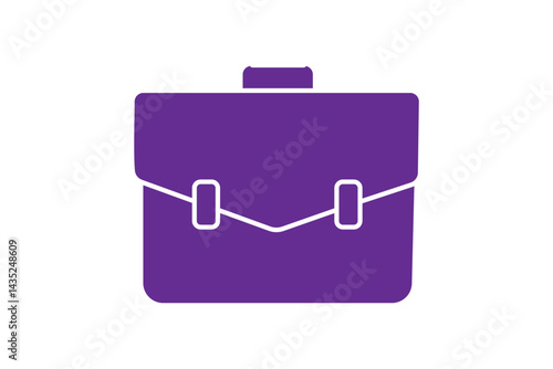 Briefcase icon vector isolated on white background. Briefcase vector icon