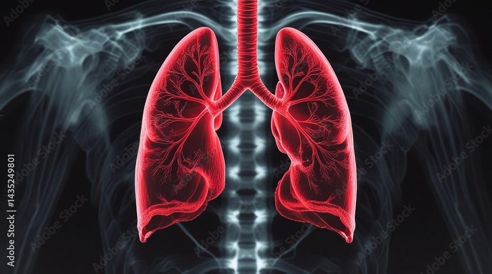 digital x ray of a human lungs digital x ray of a human lungs