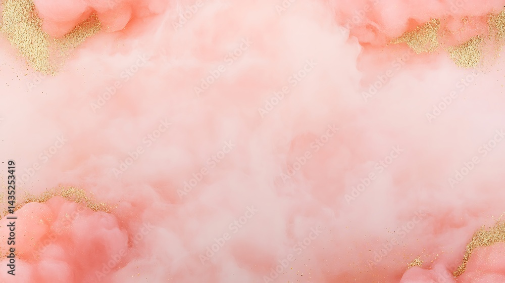 Fototapeta premium Pink gold abstract art background.