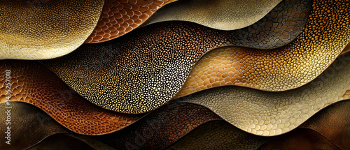 Abstract Textured Wave Layers