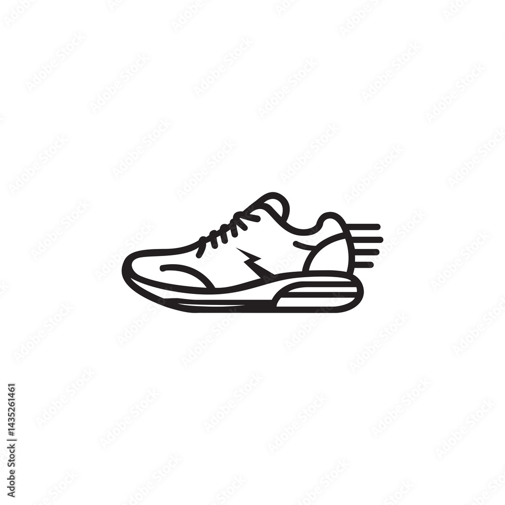 Running shoes vector icon Running shoes vector icon