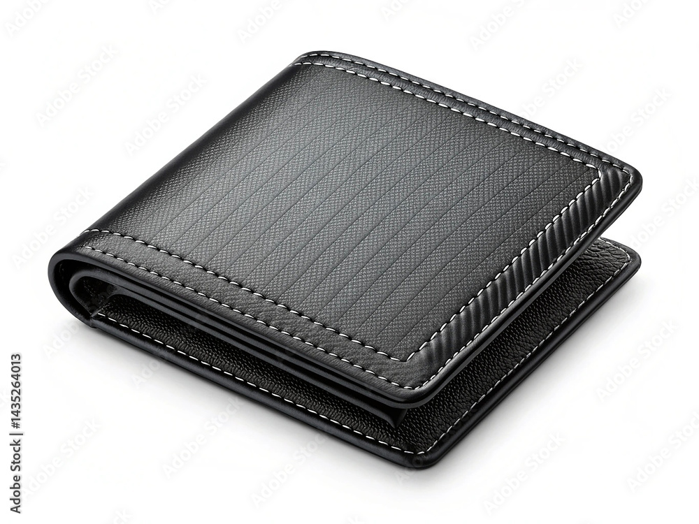 Black wallet isolated on transparent background Black wallet isolated on transparent background
