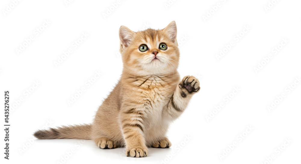 Obraz premium cat isolated on white background