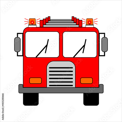 fire truck vector illustration