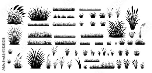 clipart grass silhouette