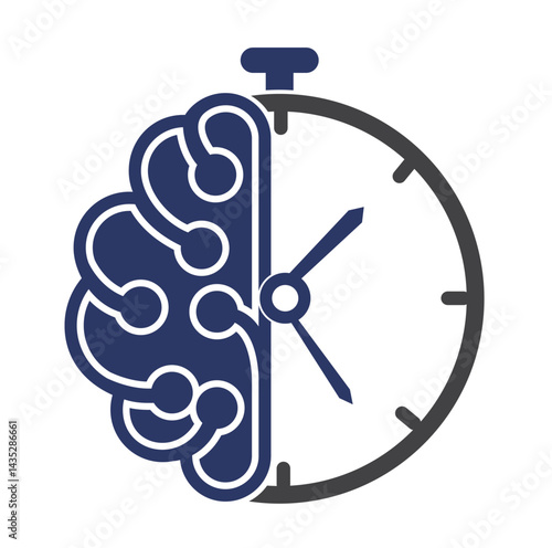 Brain Time Logo Design Template, Element Design, Vector Design