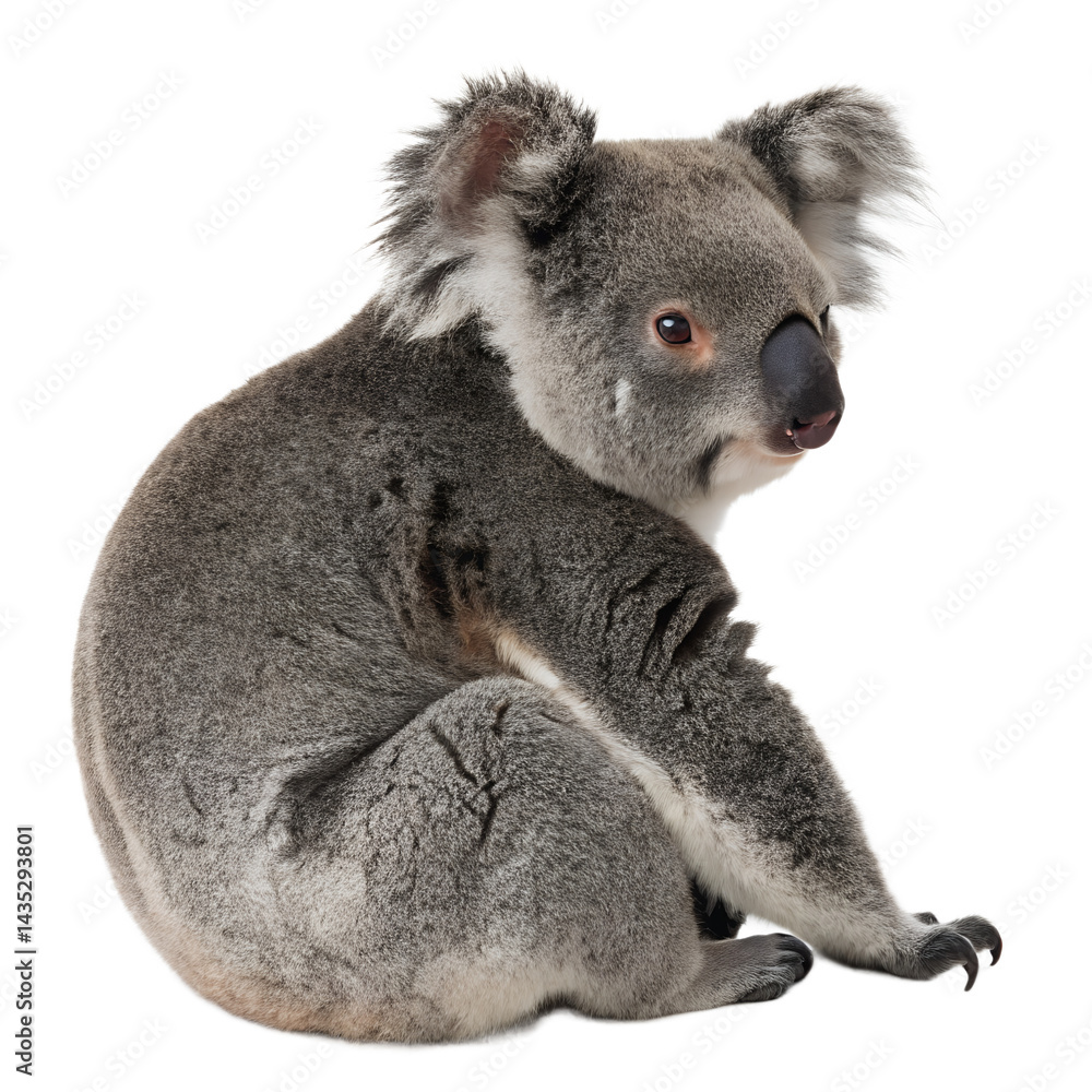 Naklejka premium Koala Isolated On White Background