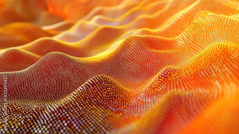Futuristic point wave. Abstract background with a dynamic wave.Connecting background. Abstract wave. Artificial intelligence. Big data technology 3d rendering Futuristic point wave. Abstract background with a dynamic wave.Connecting background. Abstract wave. Artificial intelligence. Big data technology 3d rendering