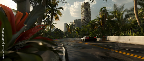 Post-apocalyptic tropical highway