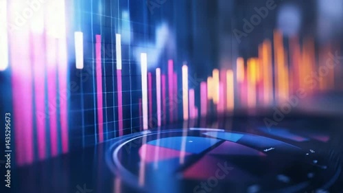 Wallpaper Mural Financial technology and investment data visualization for market analysis and stock trade Torontodigital.ca