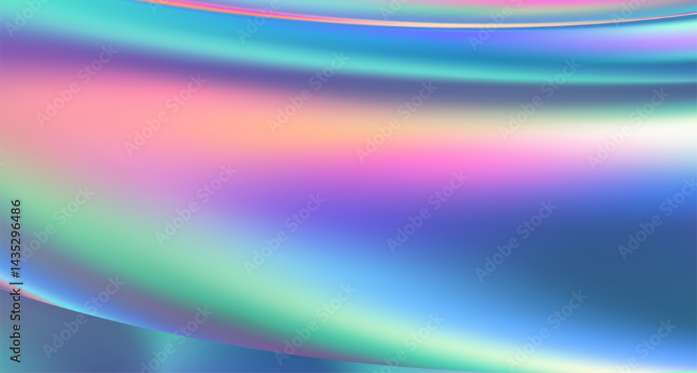 Holographic iridescent vector surface wrinkled foil with pastel colors Holographic iridescent vector surface wrinkled foil with pastel colors