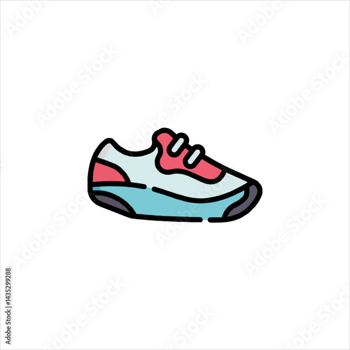 sport shoes vector illustration
