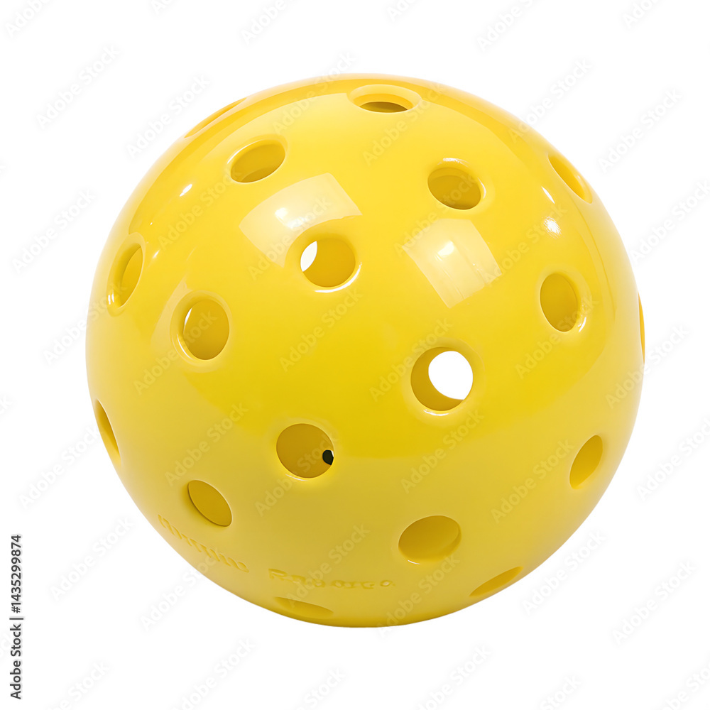 Fototapeta premium Pickleball Ball On White Background