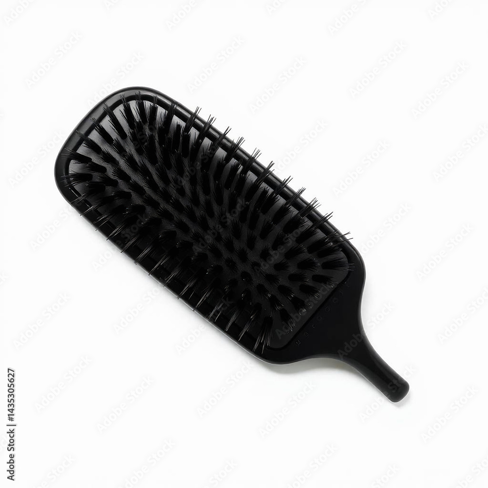 Plastic Hairbrush with Black Bristles – Studio Product Photography, Deep Shadows, White Background
Plastic Hairbrush with Black Bristles – Studio Product Photography, Deep Shadows, White Background