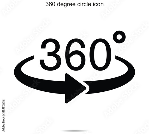 360 degree circle icon