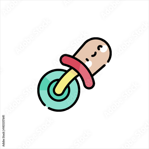 baby pacifier vector illustration
