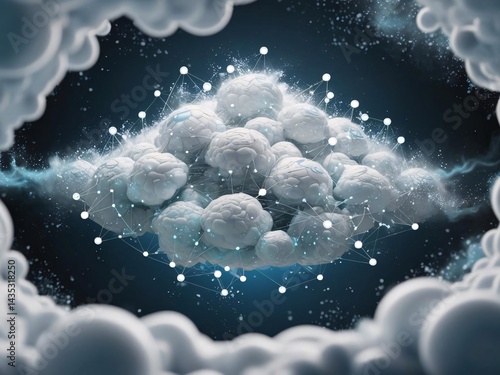 Connected Cloud Computing Network with Abstract Data Brains