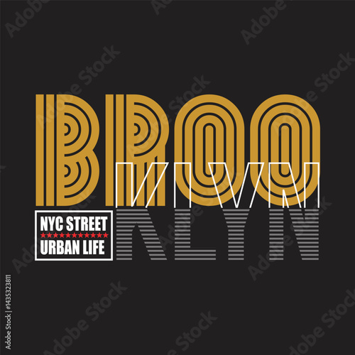 brooklyn nyc street design typography illustration