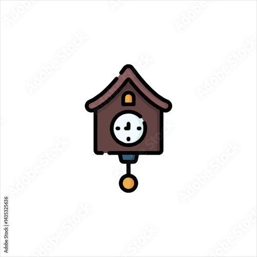 vector illustration of a clock