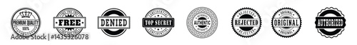  Commercial Grunge Rubber Stamps Vector