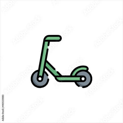scooter isolated on white